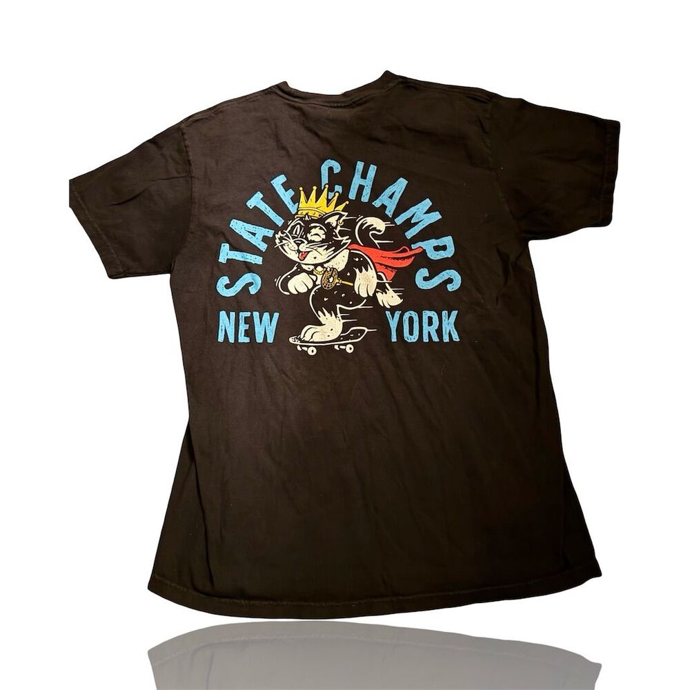 State Champs New York Men's Graphic T-Shirt Black Size L: Hot Mulligan: Band Tee